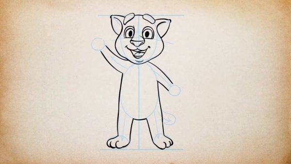 Срисовать кота Тома