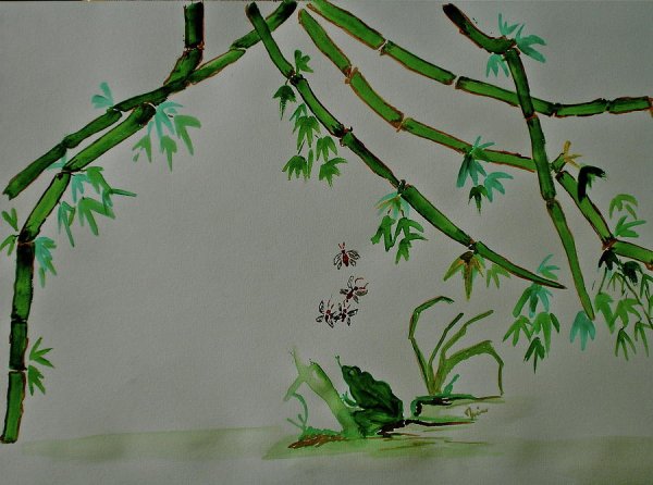 Как научиться рисовать бамбук