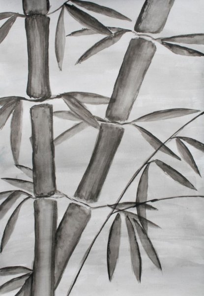 Рисование бамбук