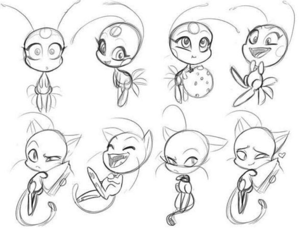 Раскраски леди баг и супер кот КВАМИ