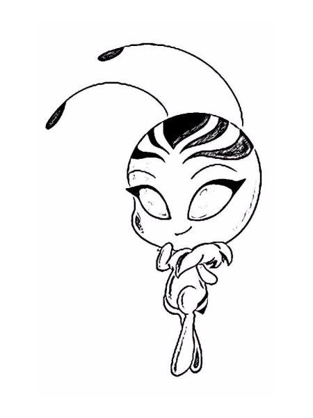 Раскраска леди баг КВАМИ