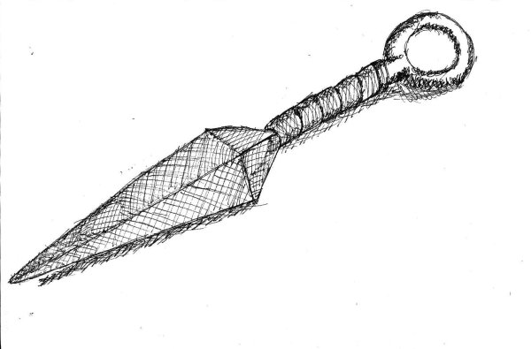 Нож кунай и Standoff 2 чертежи