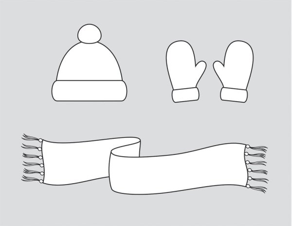 Шарф для рисования