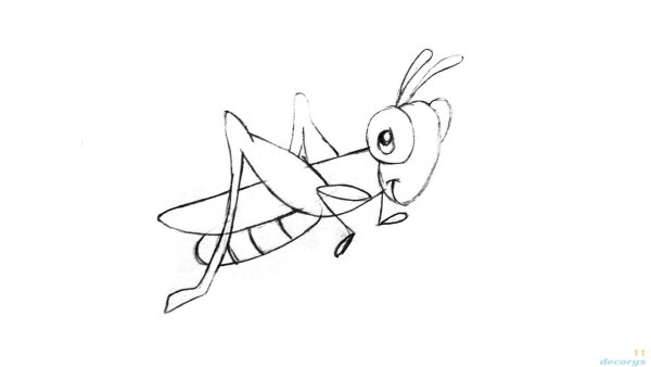 Кузнечик для рисования