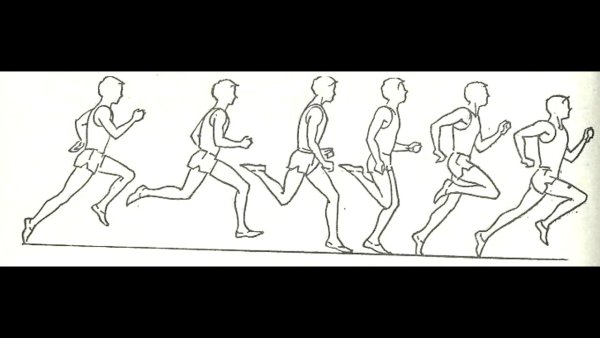 Техника бега рисунок