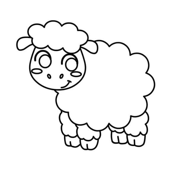 Рисование овечки