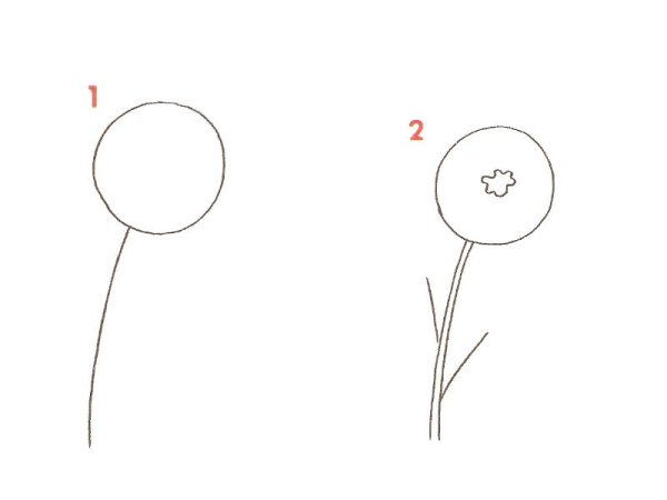 Ромашка поэтапно