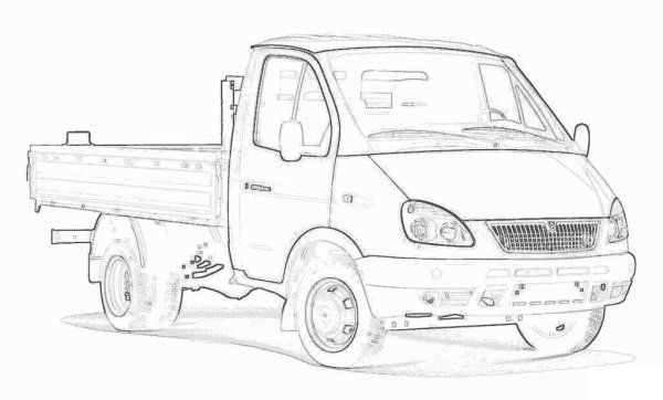 ГАЗ 3302 раскраска