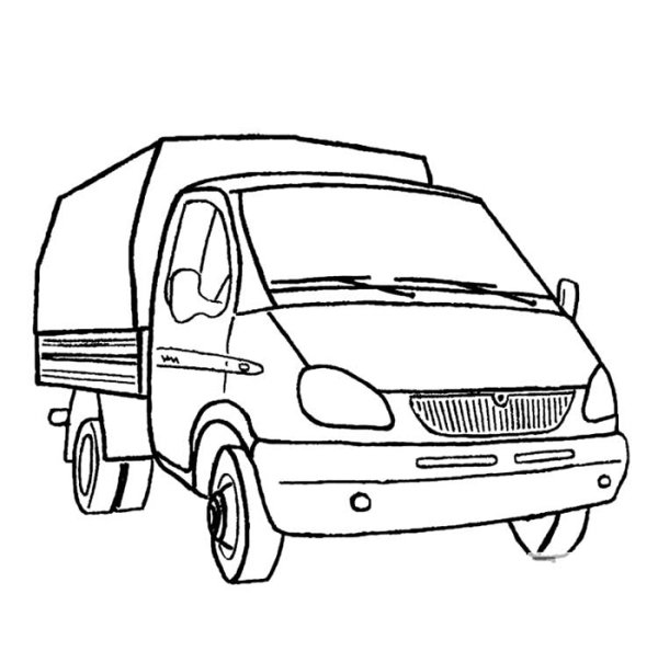 Раскраска Газель Некст автобус