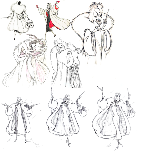 Круэлла Девиль model Sheet