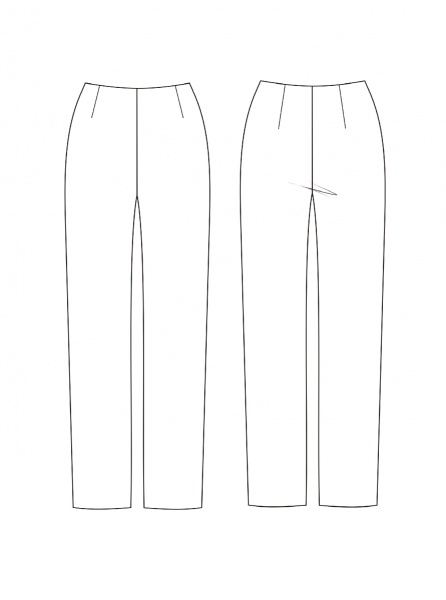 Классические брюки женские лекало