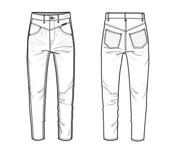 Эскиз джинсов