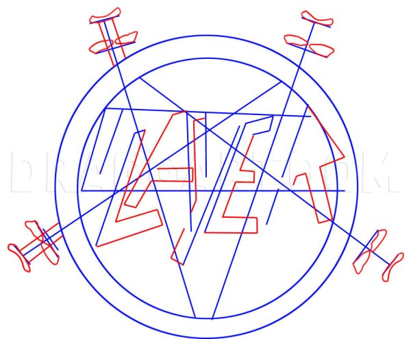 Как нарисовать Ровно пентаграмму