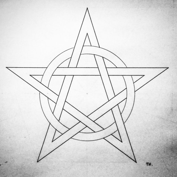 Пентаграмма карандашом