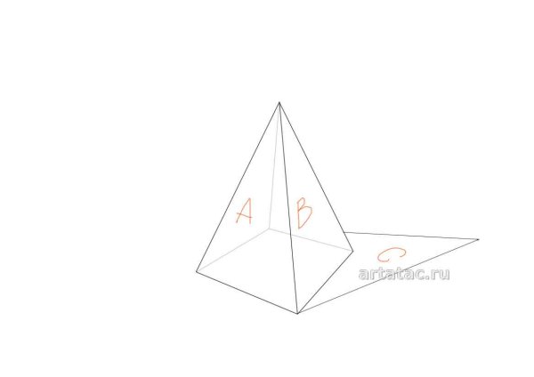 4 Гранная пирамида