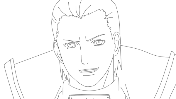 Раскраски Наруто Хидан