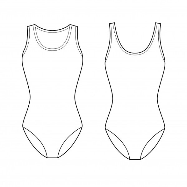 Технический эскиз купальника