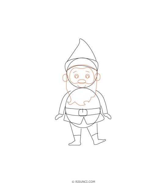 Рисование гнома