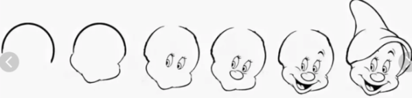 Поэтапное рисование гнома