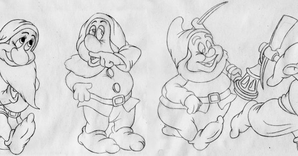 Рисунки гномов карандашом для срисовки