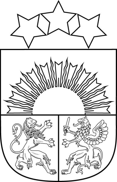 Герб Латвии черно-белый