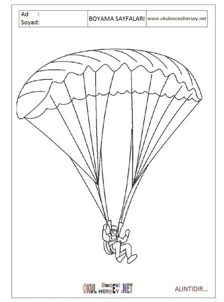 Раскраски параплана