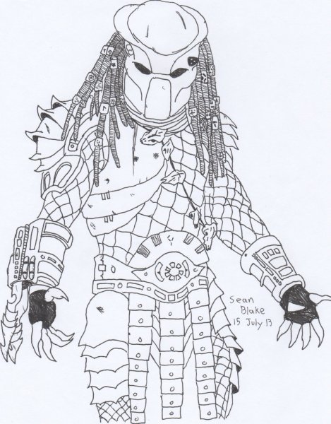 Инопланетянин рисунок поэтапно