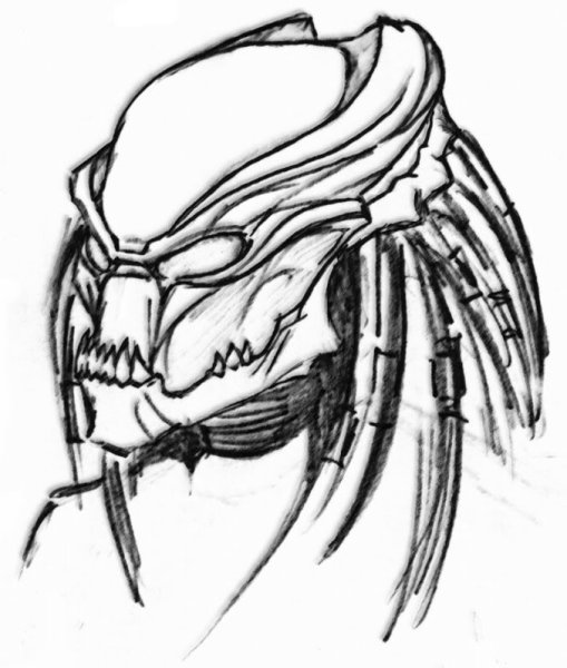 Поэтапное рисование инопланетянина