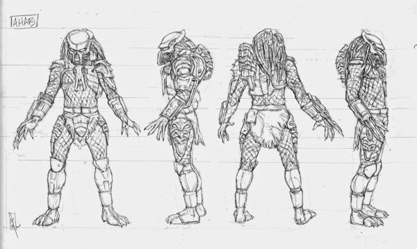 Поэтапное рисование робота