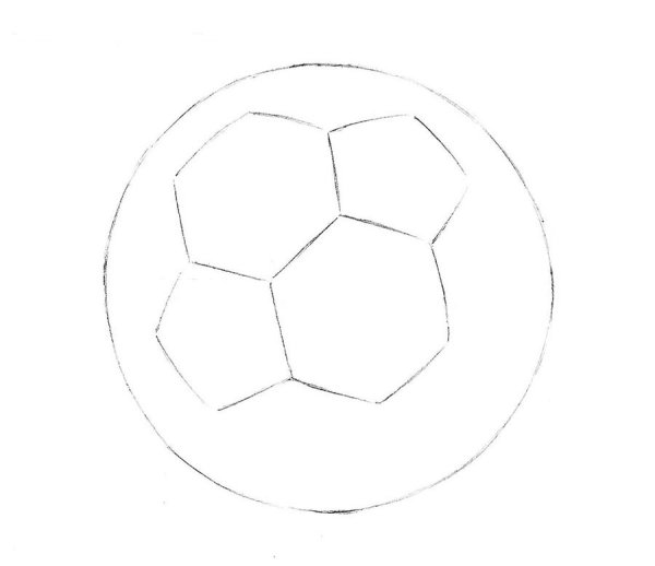 Пошаговое рисование мяч