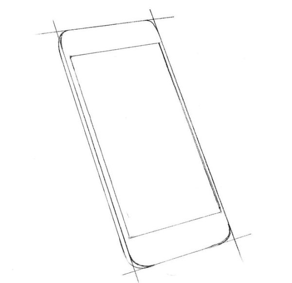 Смартфон карандашом