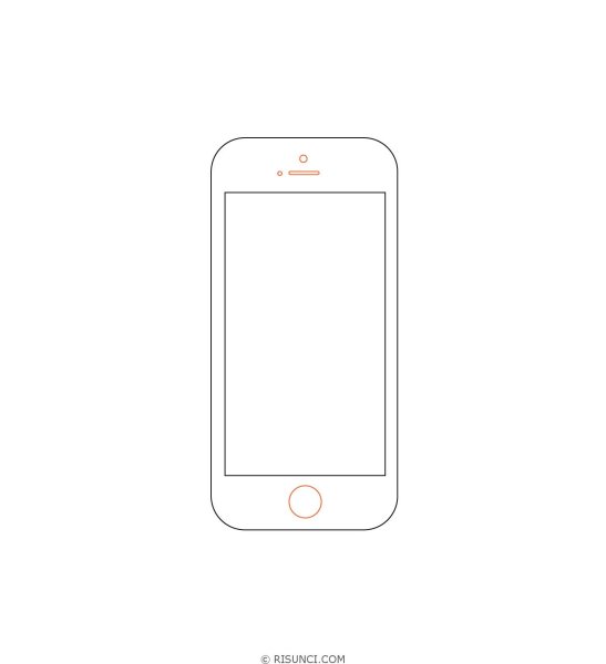 Рисунки для срисовки айфон