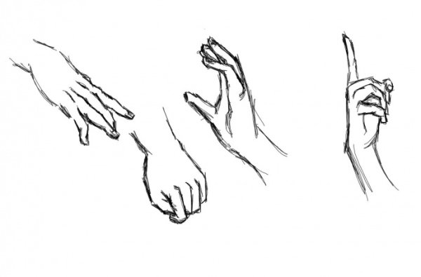 Руки в разных положениях