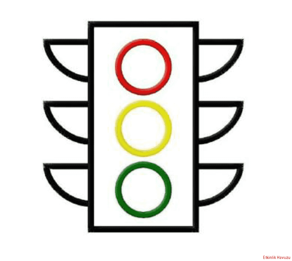 Светофор раскраска для детей