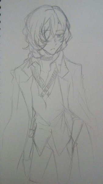 Чуя Накахара рисовать