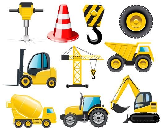 Жёлтый экскаватор мультик
