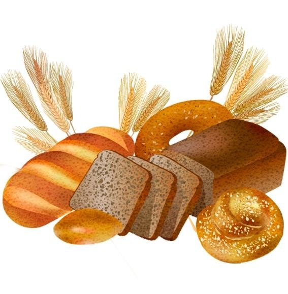 Хлебобулочные изделия иллюстрации