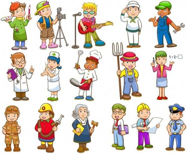 Профессии много клипарт