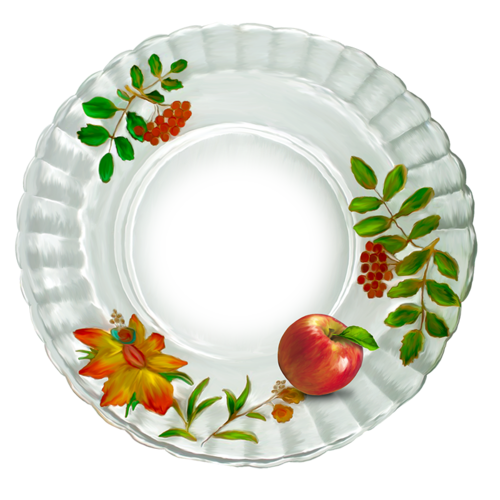 Тарелка отрисовка