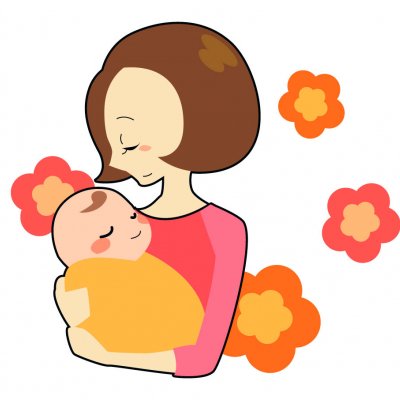 Мама и малыш арт