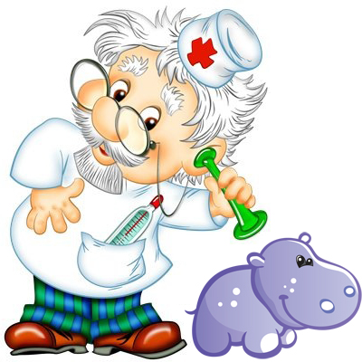 Айболит на прозрачном фоне