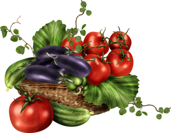 Клипарт овощи на прозрачном фоне