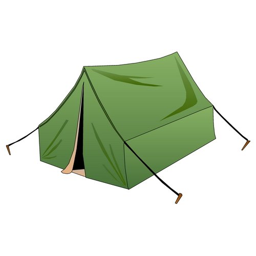 Палатка схематично