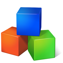 Кубики на белом фоне