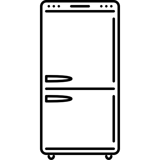 Открытый холодильник