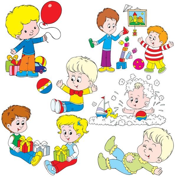 Клипарт дети в детском саду