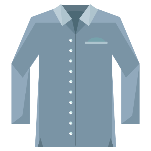 Рубашка с длинным рукавом иконка