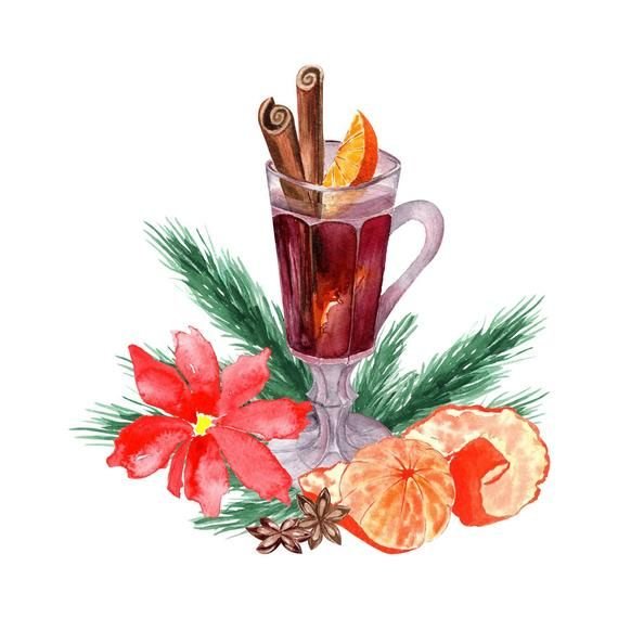 Новогодний натюрморт белый фон