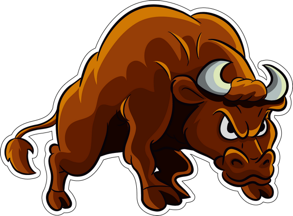 Наклейка изображение быка