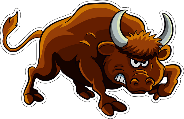 Наклейка бык